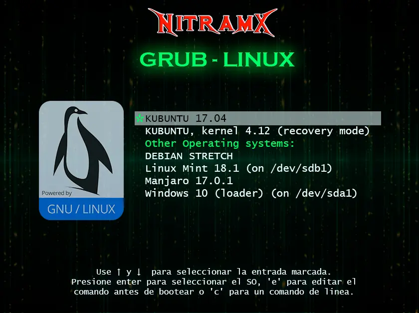 Recuperar GRUB con un LiveCD