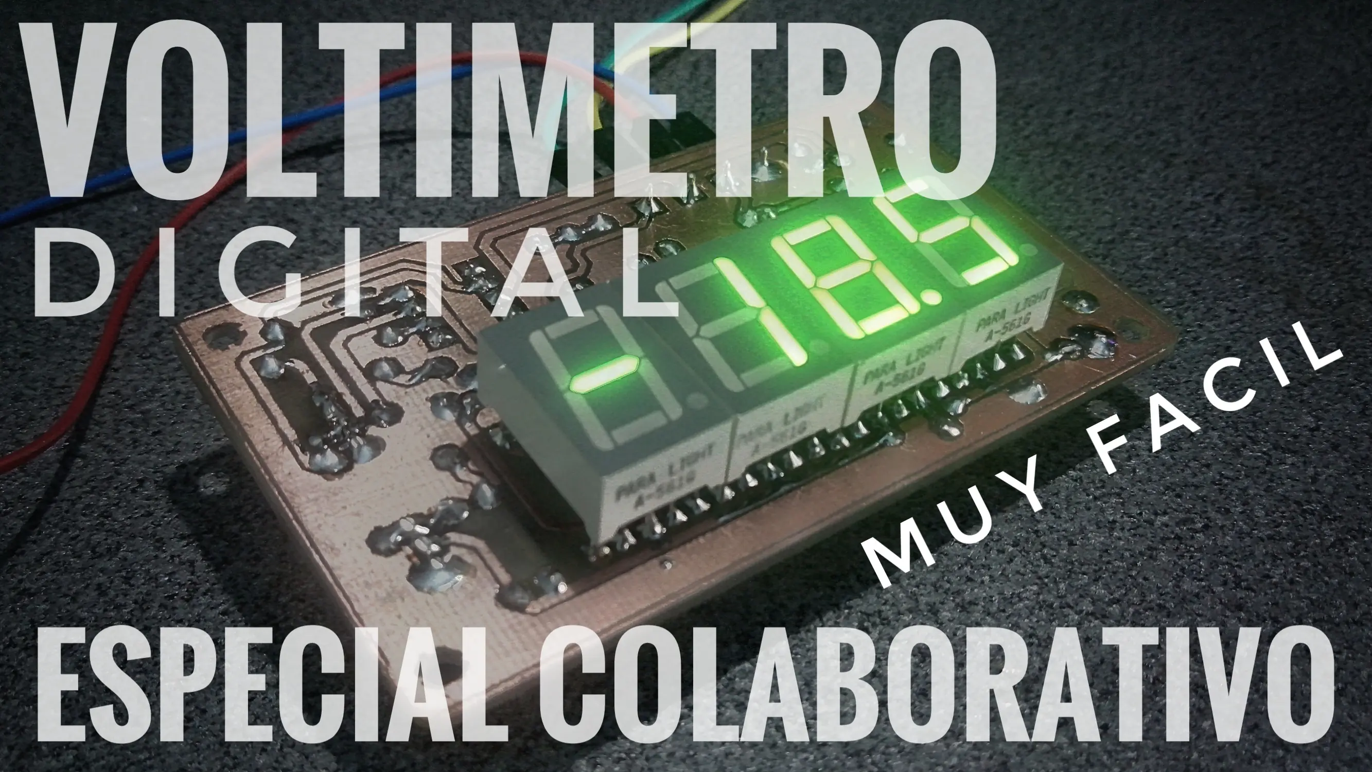 PCB Voltimetro Digital Casero con ICL7107