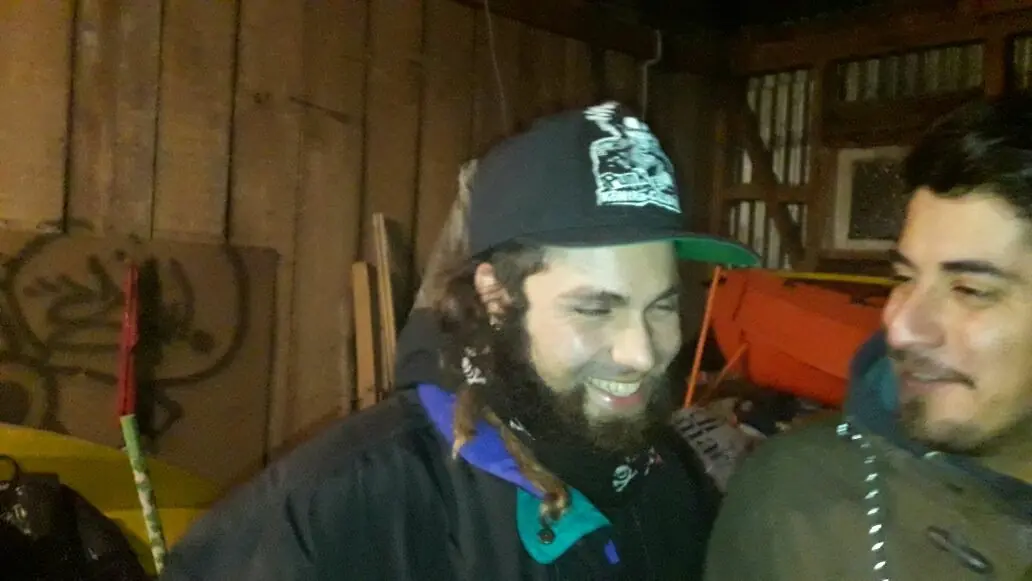 Sindicalista K estuvo en la protesta con los mapuches