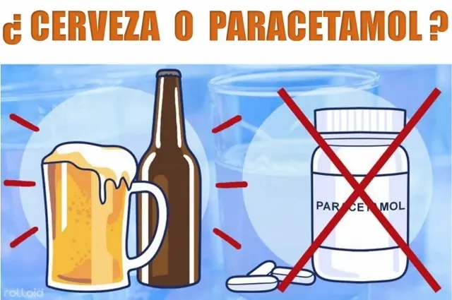 Cerveza o paracetamol