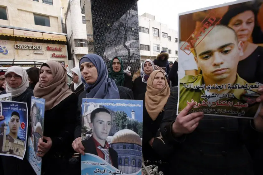 Condena a soldado que asesinó a un palestino divide a Israel
