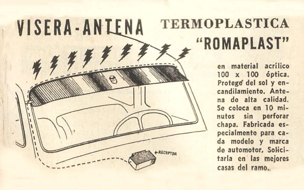 Visera y antena