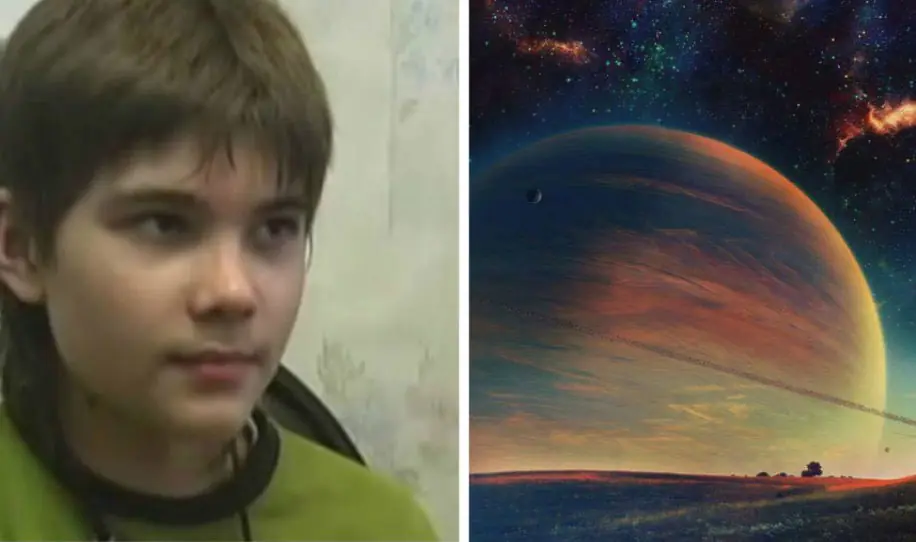 Niño recuerda su vida en el planeta Marte