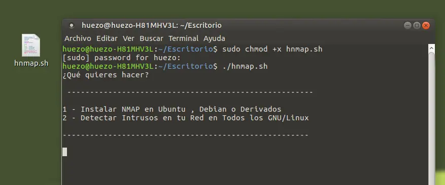 Descubre intrusos en tu red desde ubuntu, usando nmap