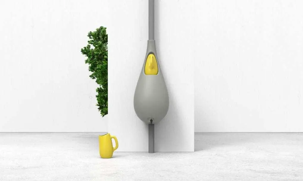 Raindrop; el recolector de agua de lluvia con grifo