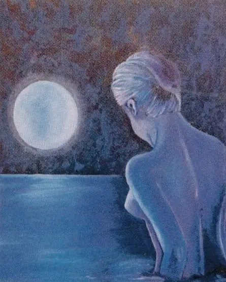 La luna en la noche