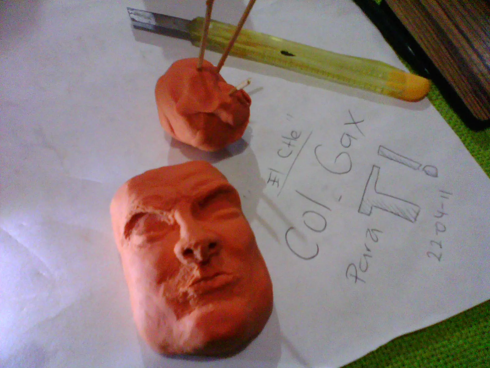 Rostro Moldeado Che Guevera Plastilina - Versión Propia