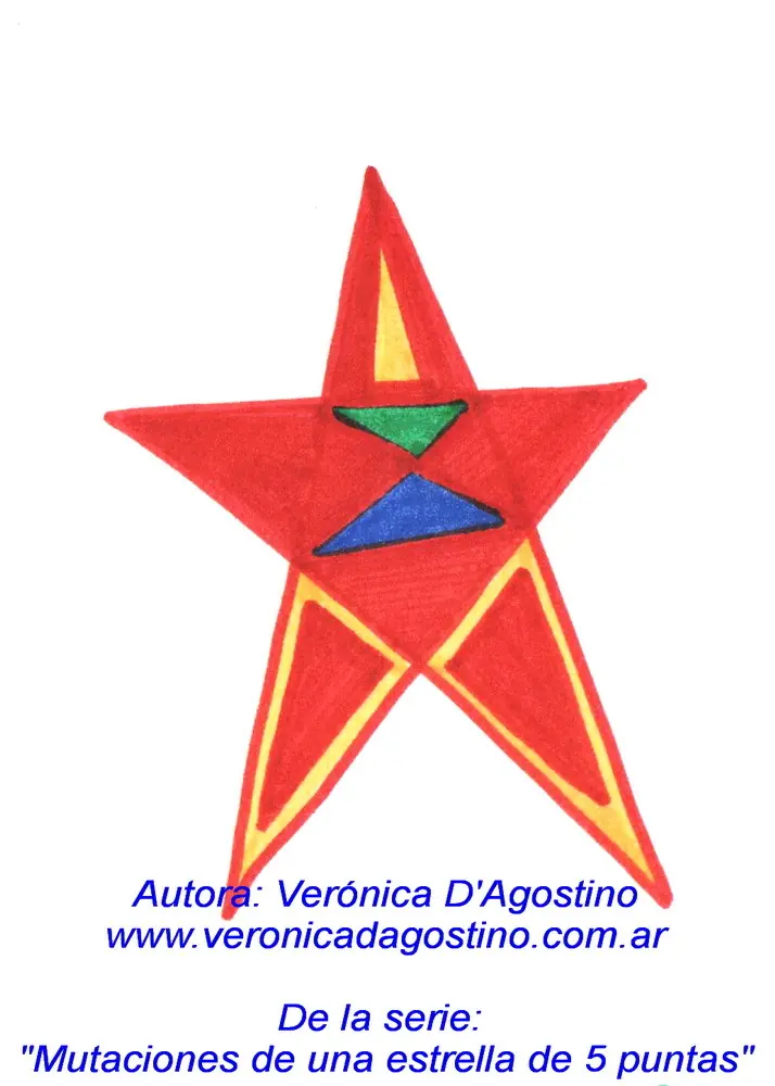 "Mutaciones de una estrella de 5 puntas"