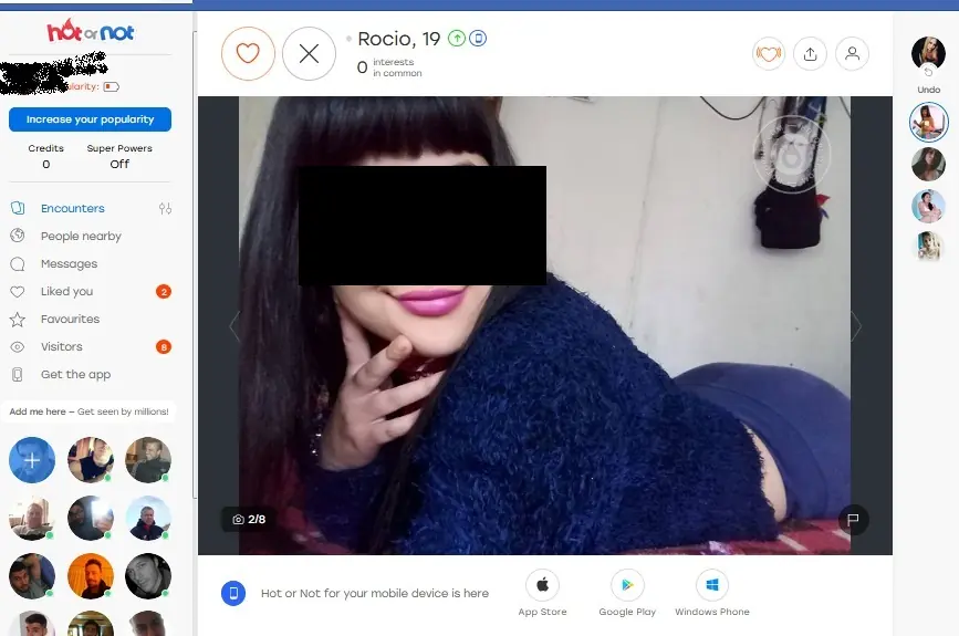 El "Tinder" de facebook: Hot or not