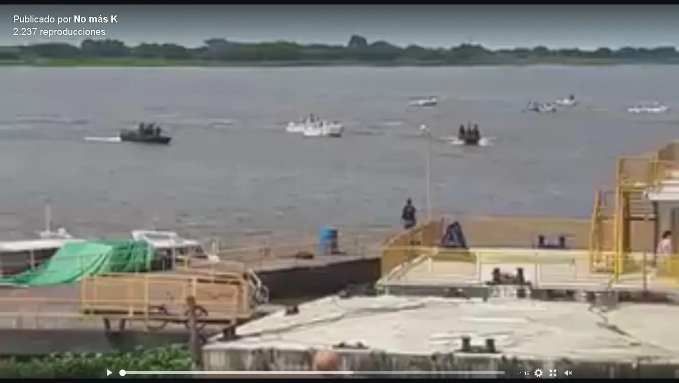 Se acabo la joda, prefectura a los tiros con paraguayos