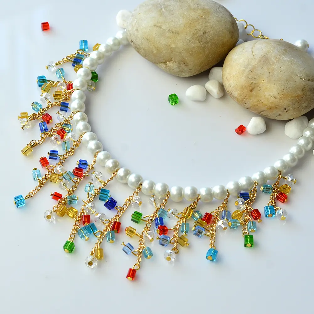 DIY collar de perlas