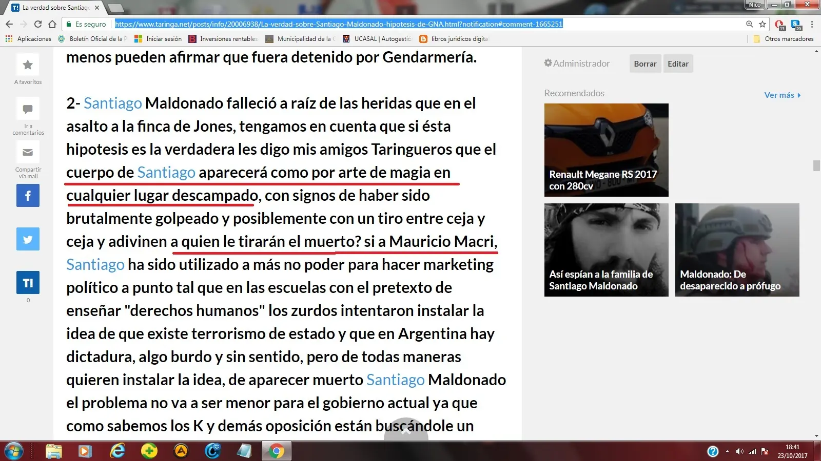 Taringuero te lo dije hace un mes!