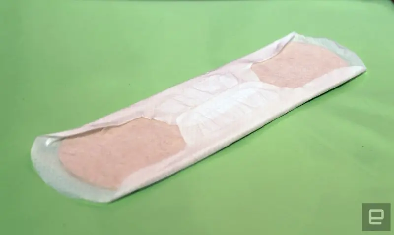 Las almohadillas (toallas) sanitarias de fibra de plátano