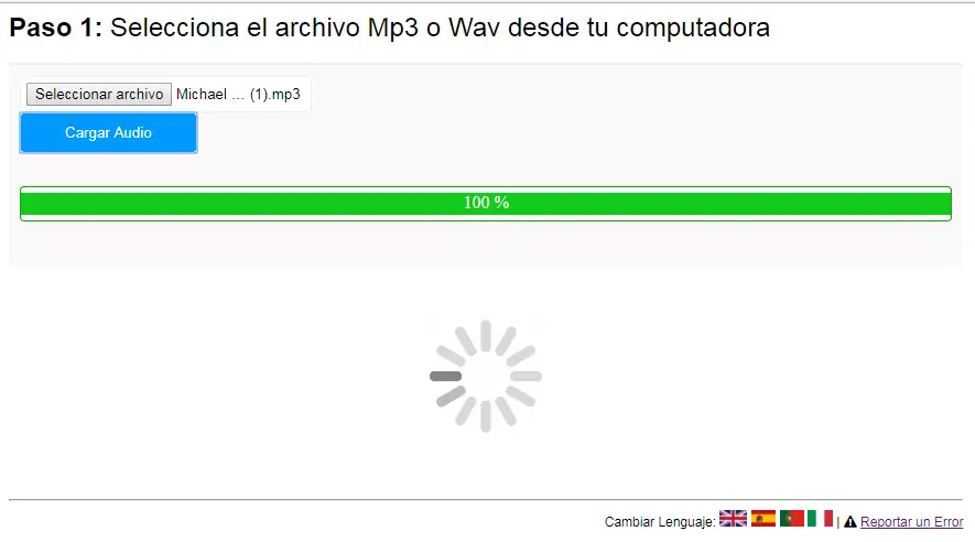 Mp3 & Wav Audio Cutter online en español