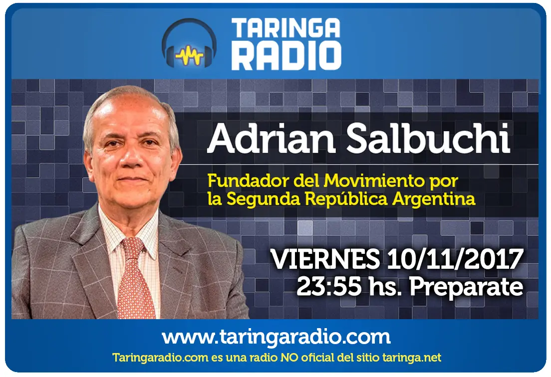 Se viene Adrian Salbuchi a T! Radio