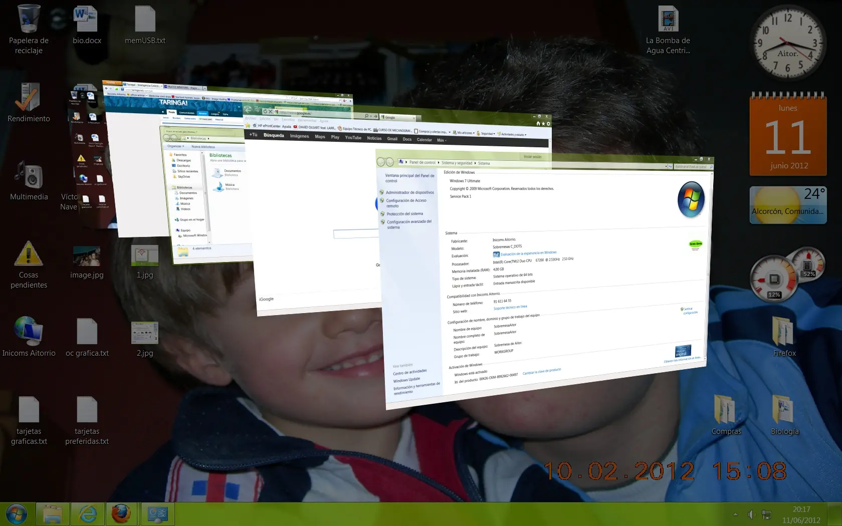Atajos de teclado para Windows 7