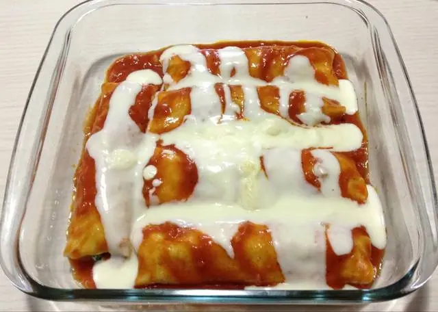Canelones de acelga y ricota