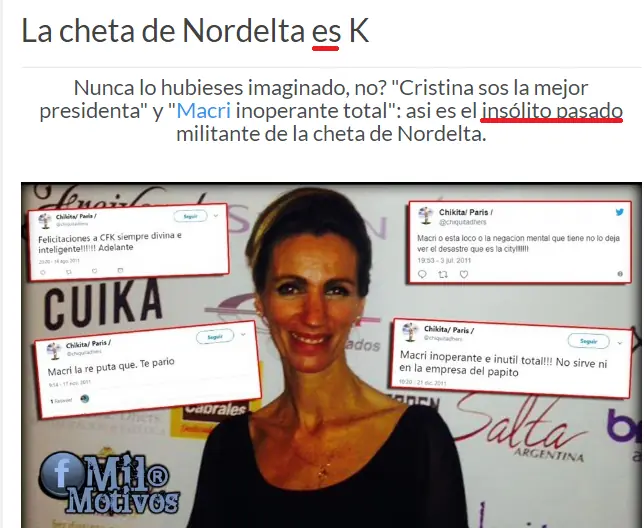 Desmintiendo "La cheta de Nordelta es K"