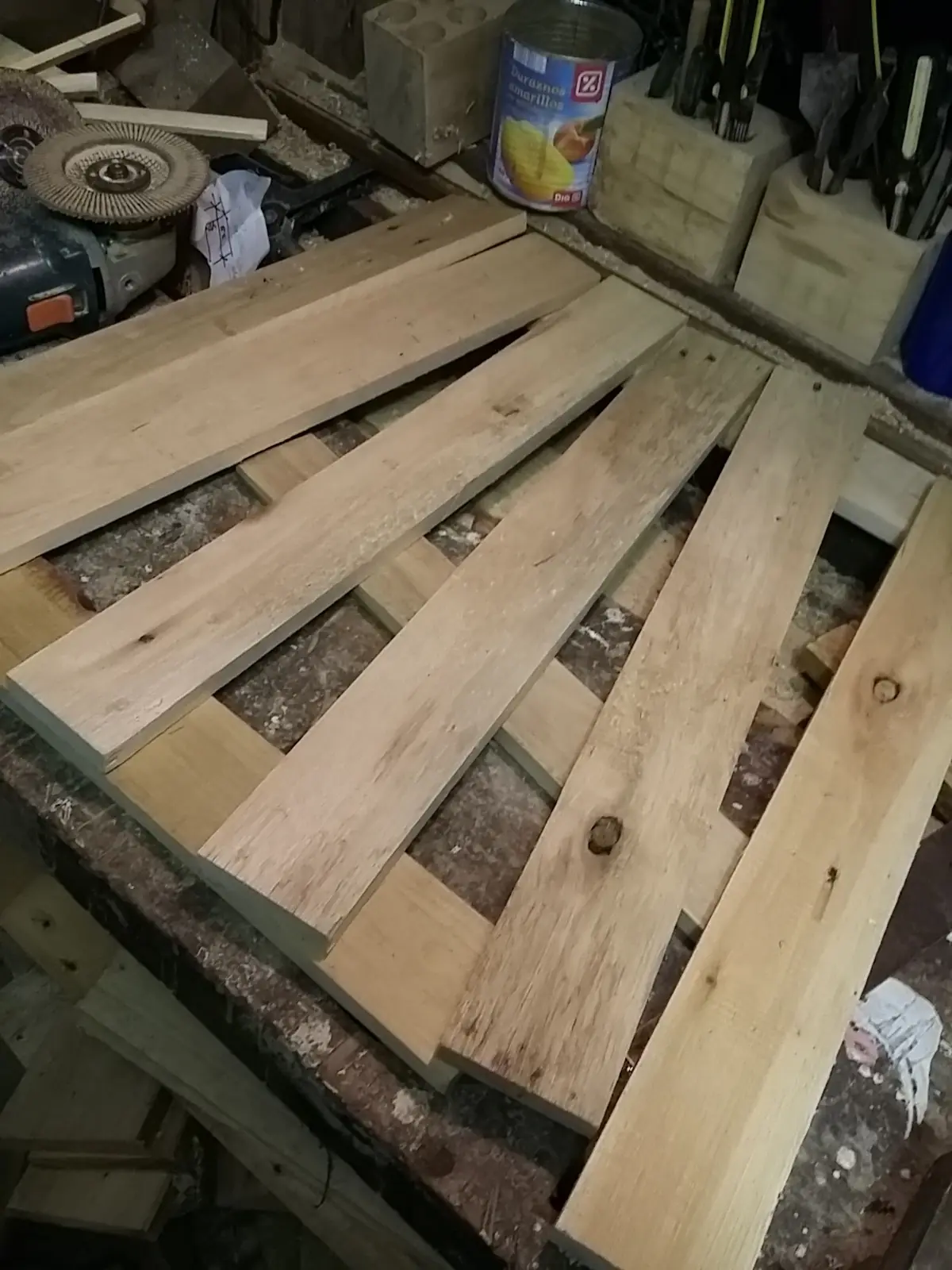 Mesa ratona de madera de palets que hice