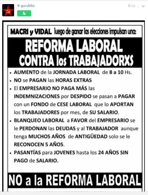 Basta de vueltas Ley de reforma laboral