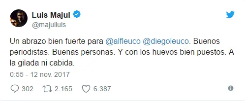 Majul salió a defender a los Lewkowicz
