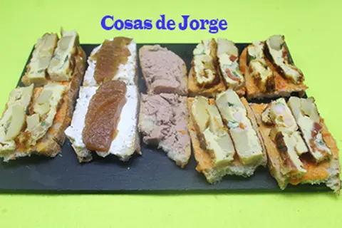 Rebanadas varias con sobras