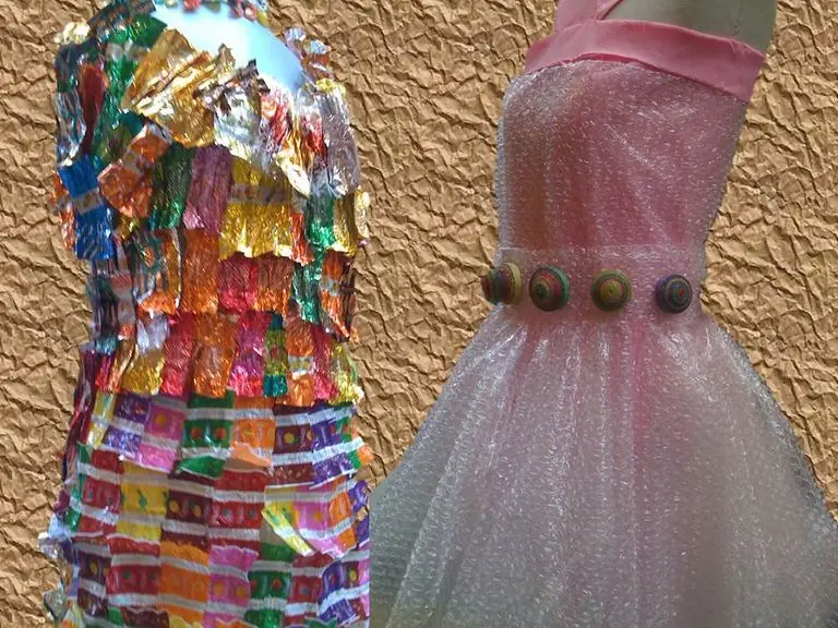 Nuevas ideas de vestidos con reciclaje