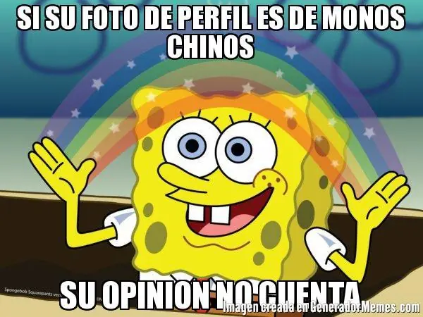 Si tu avatar es de un monito chino, ¿tu opinión no cuenta?