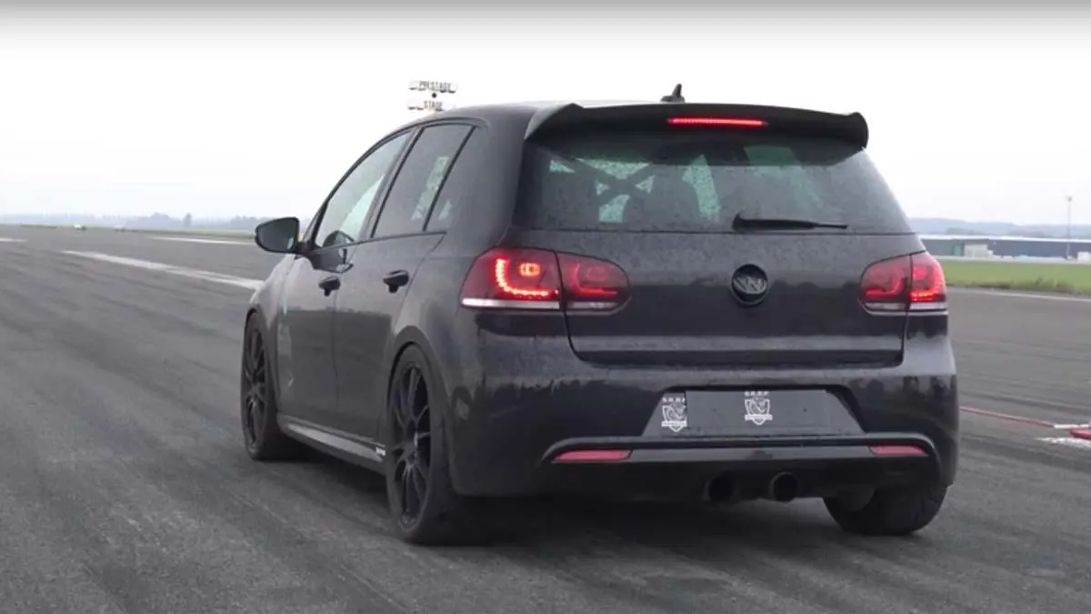 Mira este brutal Vw Golf de 850cv escuchalo como suena