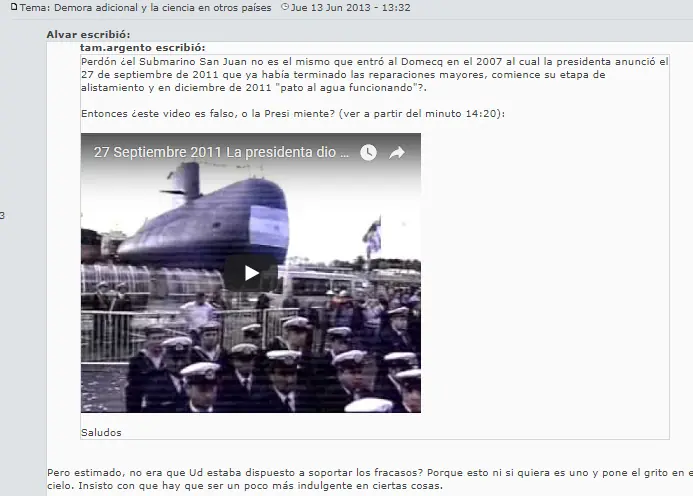 ARA San Juan: Diario de una tragedia, final predestinado?
