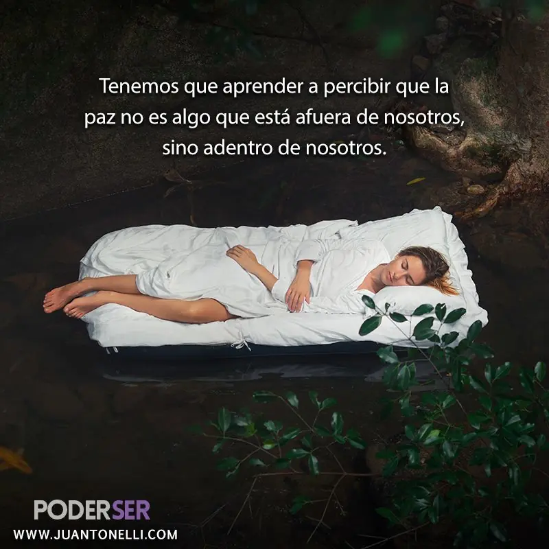 Sentís que no tenes paz?