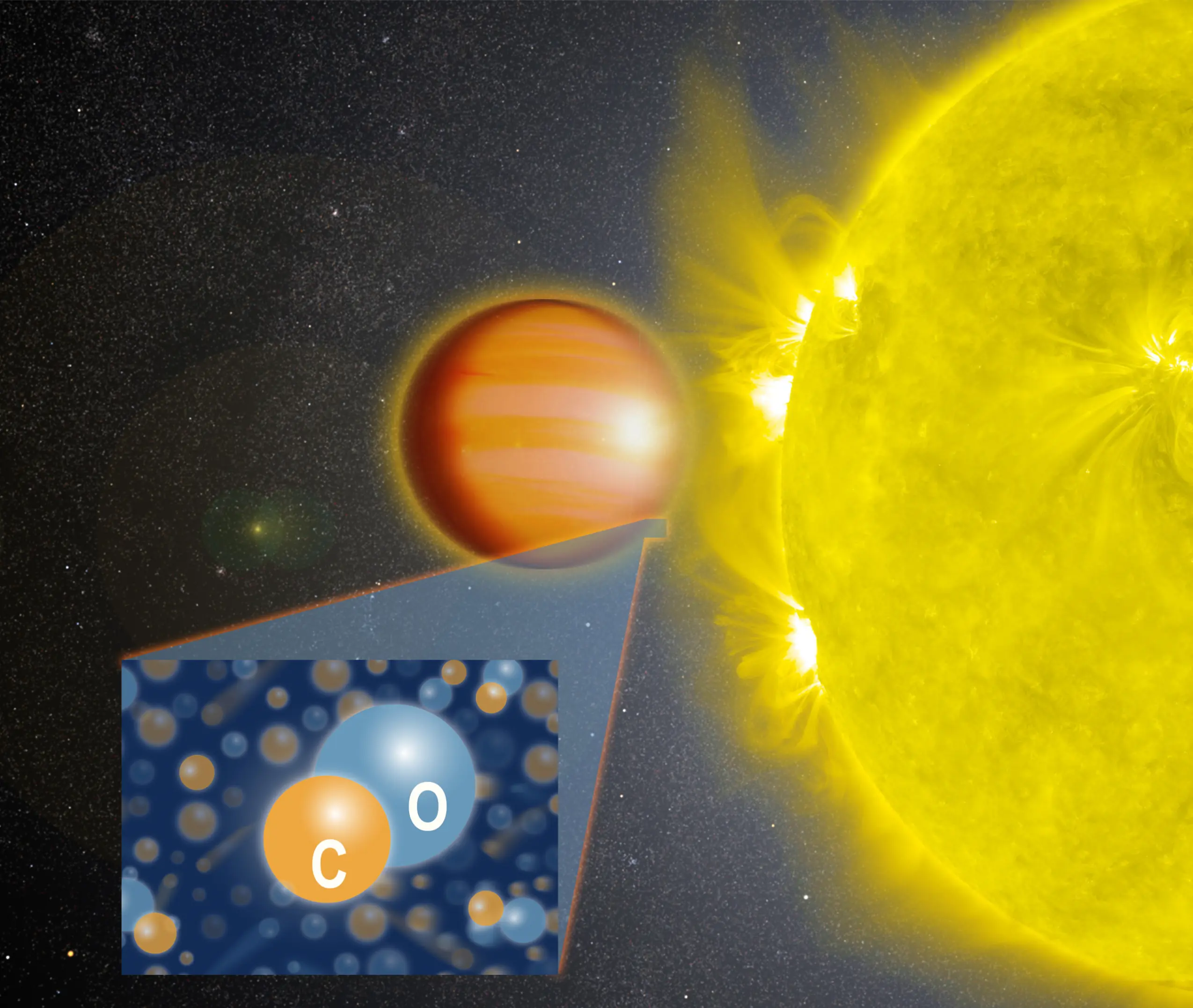 WASP-18b Tiene una Estratosfera Sofocante sin Agua