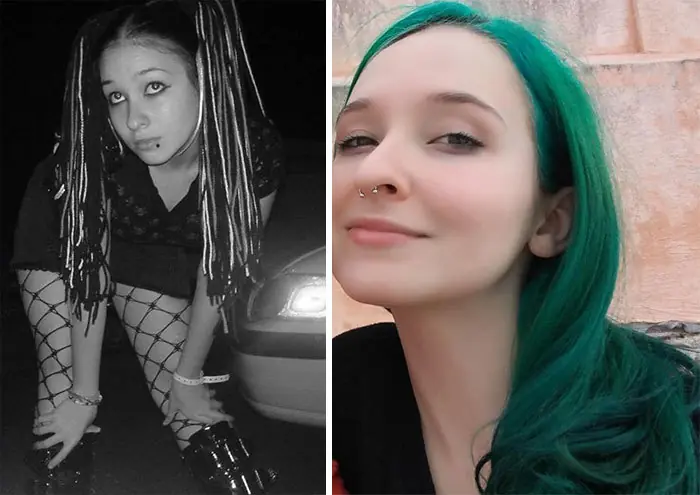 20 fotos antes y después de adolescentes rebeldes