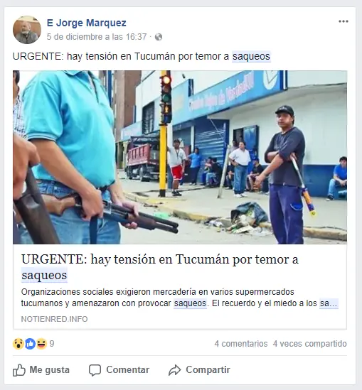 El peronismo busca saqueos!