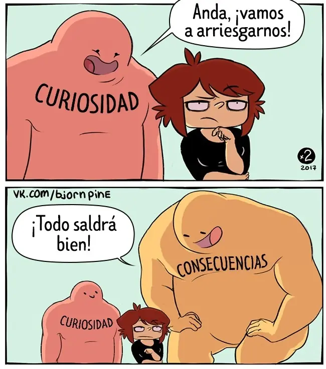 Cómics muestran q a veces las cosas no van como nos gustaría