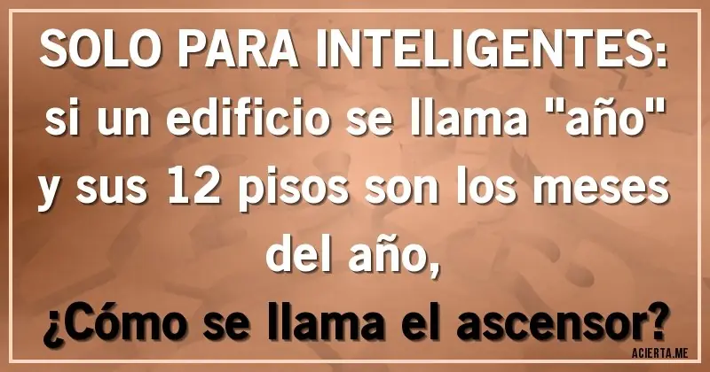Acertijos