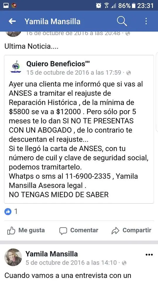 ASESORA LEGAL TRUCHA