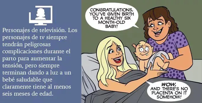 Así serían los humanos si dieran a luz como otros animales