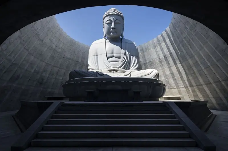 La colina del Buda en Sapporo, Japón