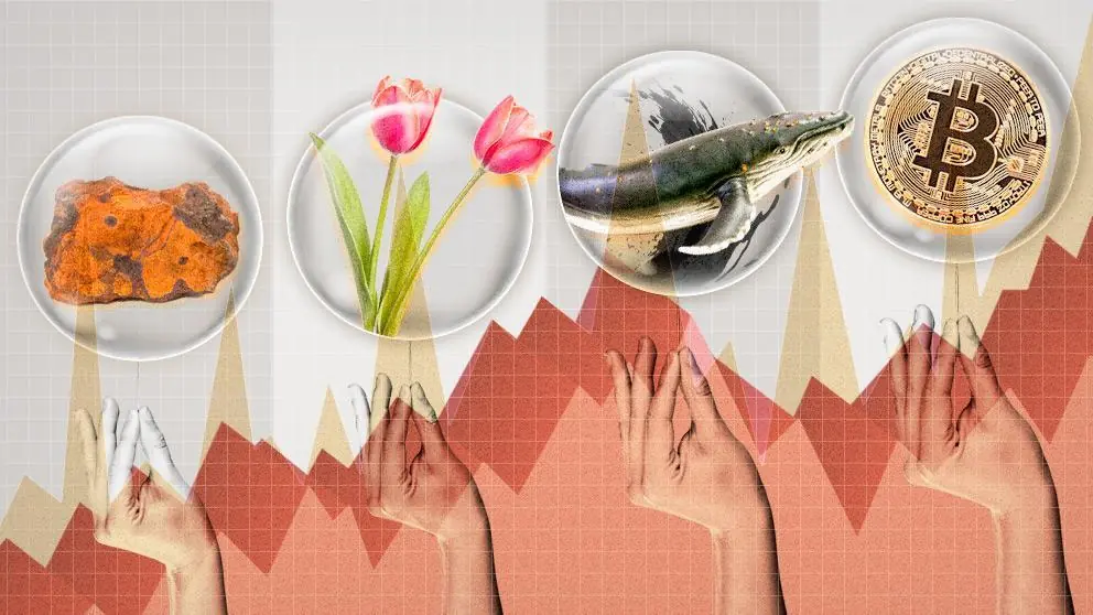 Burbujas precedieron bitcoin, el tulipán, aceite de ballena