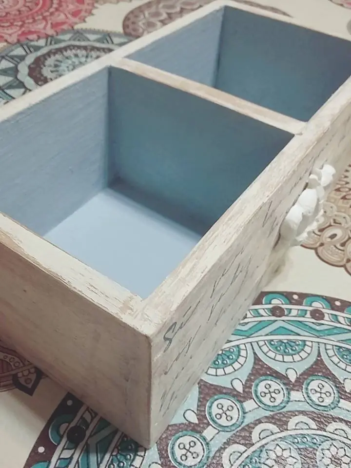 Hice cajoncitos de madera con división