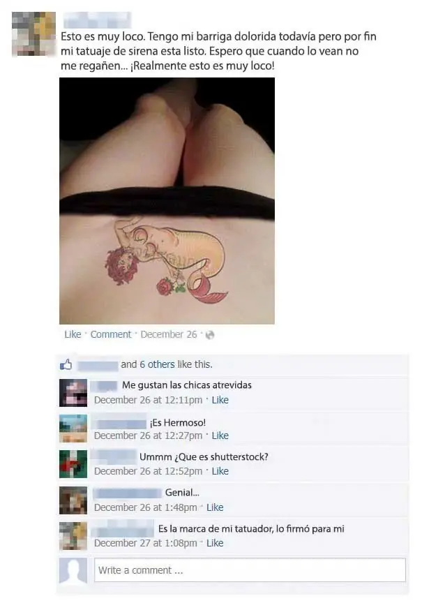 Personas q mostraron sus tatuajes en FB y nadie los perdonó