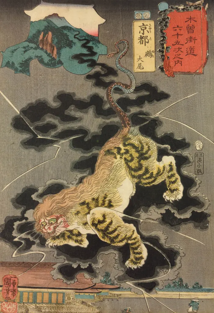 Utagawa Kuniyoshi. Paneles y dípticos período Edo