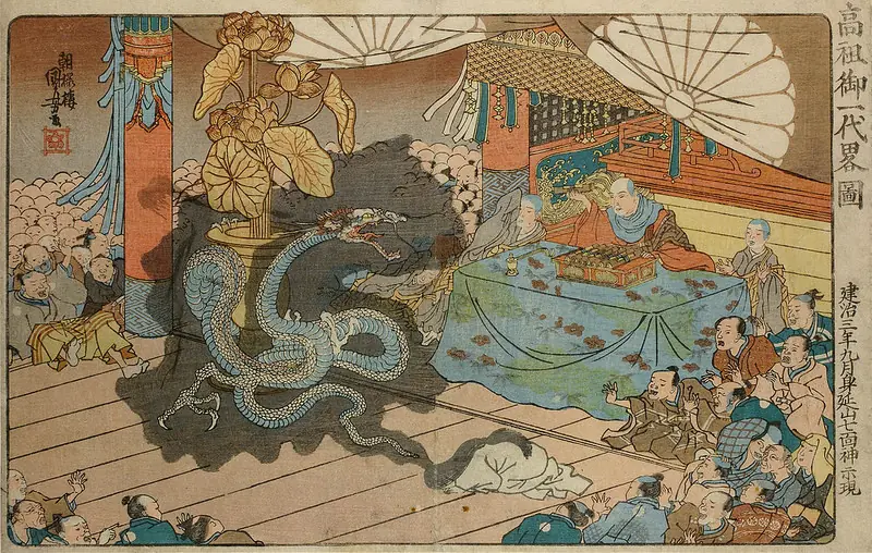 Utagawa Kuniyoshi. Paneles y dípticos período Edo