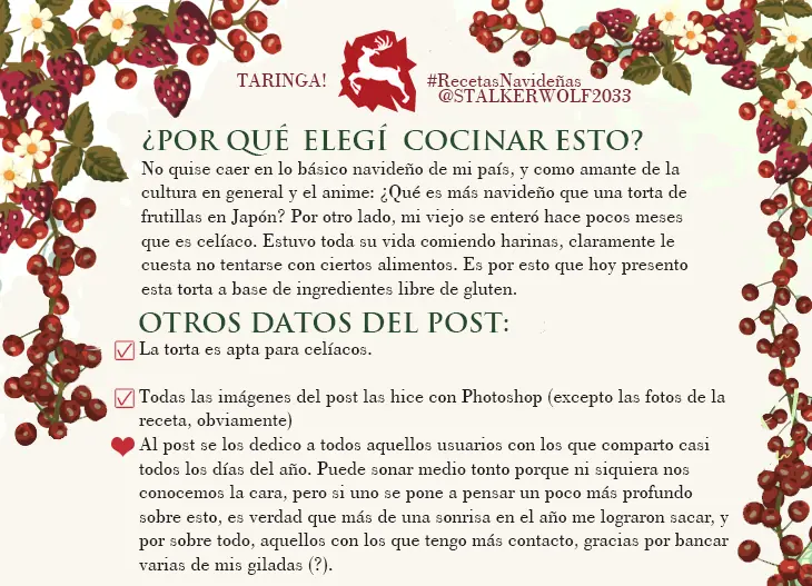 Torta navideña (sin tacc) Recetas navideñas