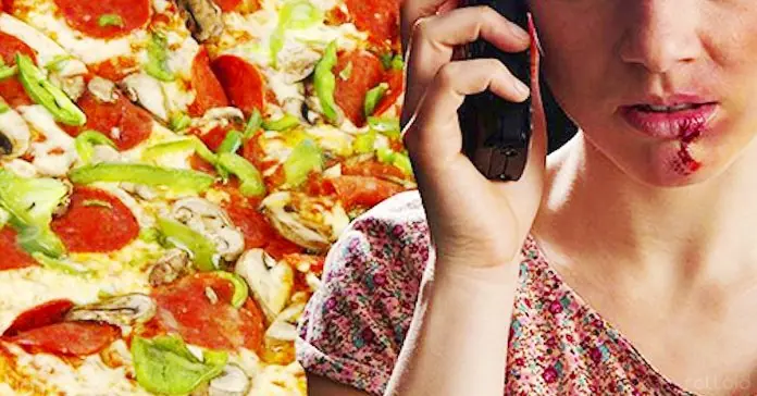 Una mujer llama al 911 pidiendo pizza para salvar su vida Una mujer llama al 911 pidiendo pizza para salvar su vida