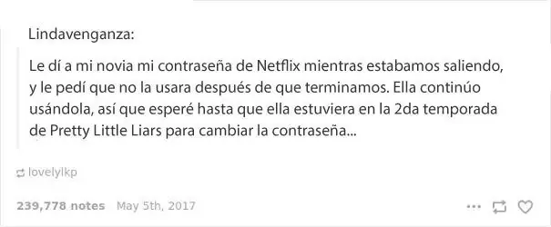 Venganzas tan buenas que hasta sentirás el dulce de su sabo