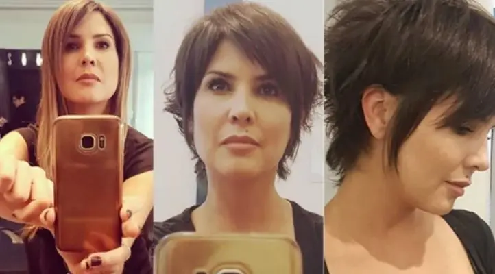 Fotos de Ursula Vargues con pelo corto