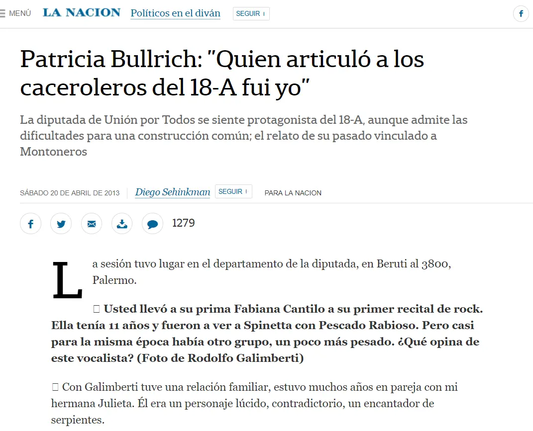 Así, Bullrich llamaba a tomar las calles contra CFK