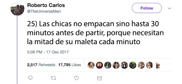 Pasó rodeado de solo mujeres y relató lo que le pasó